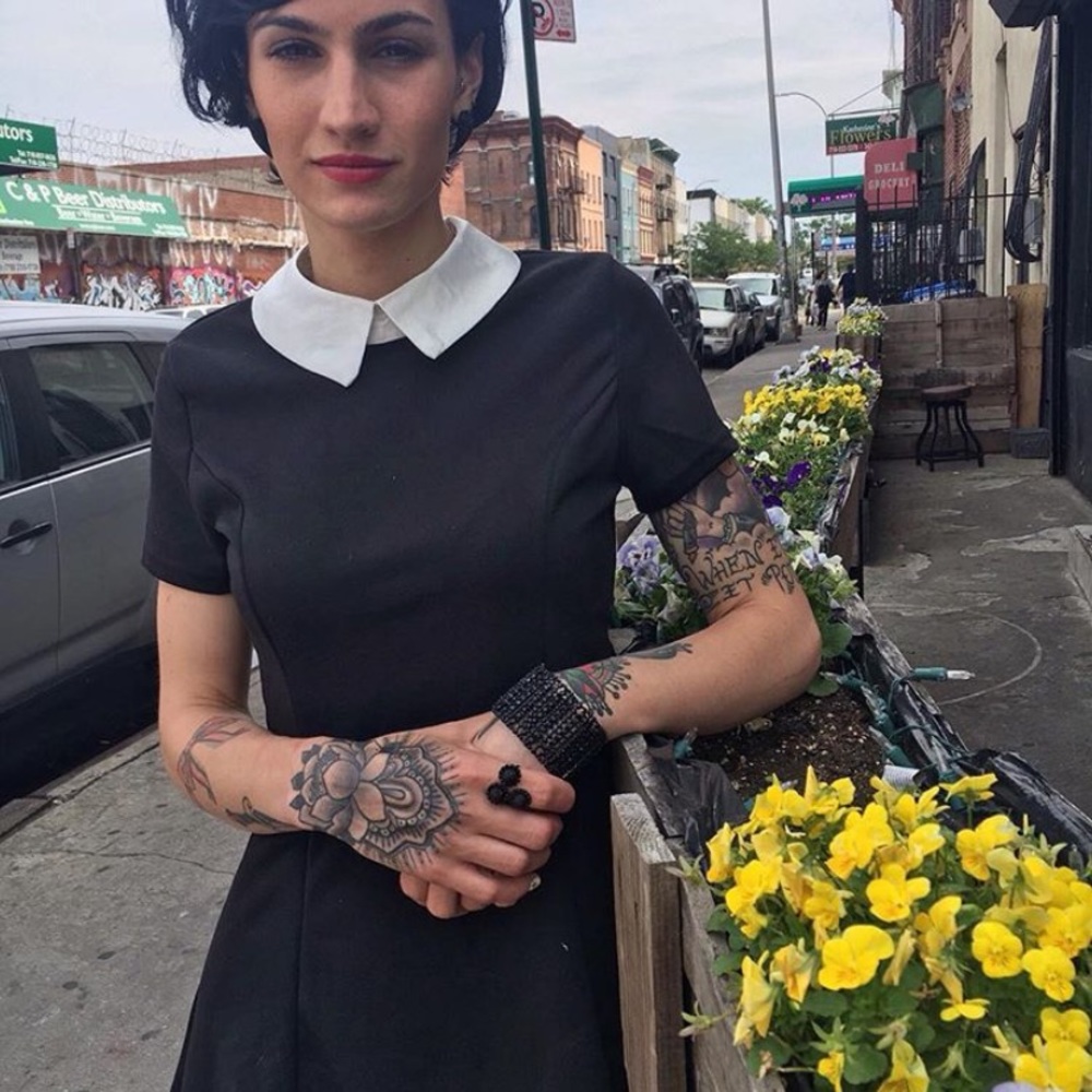 Wednesday Adams Styled Dress